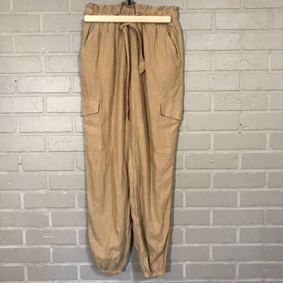 aerie linen cargo jogger - Picture 3 of 6